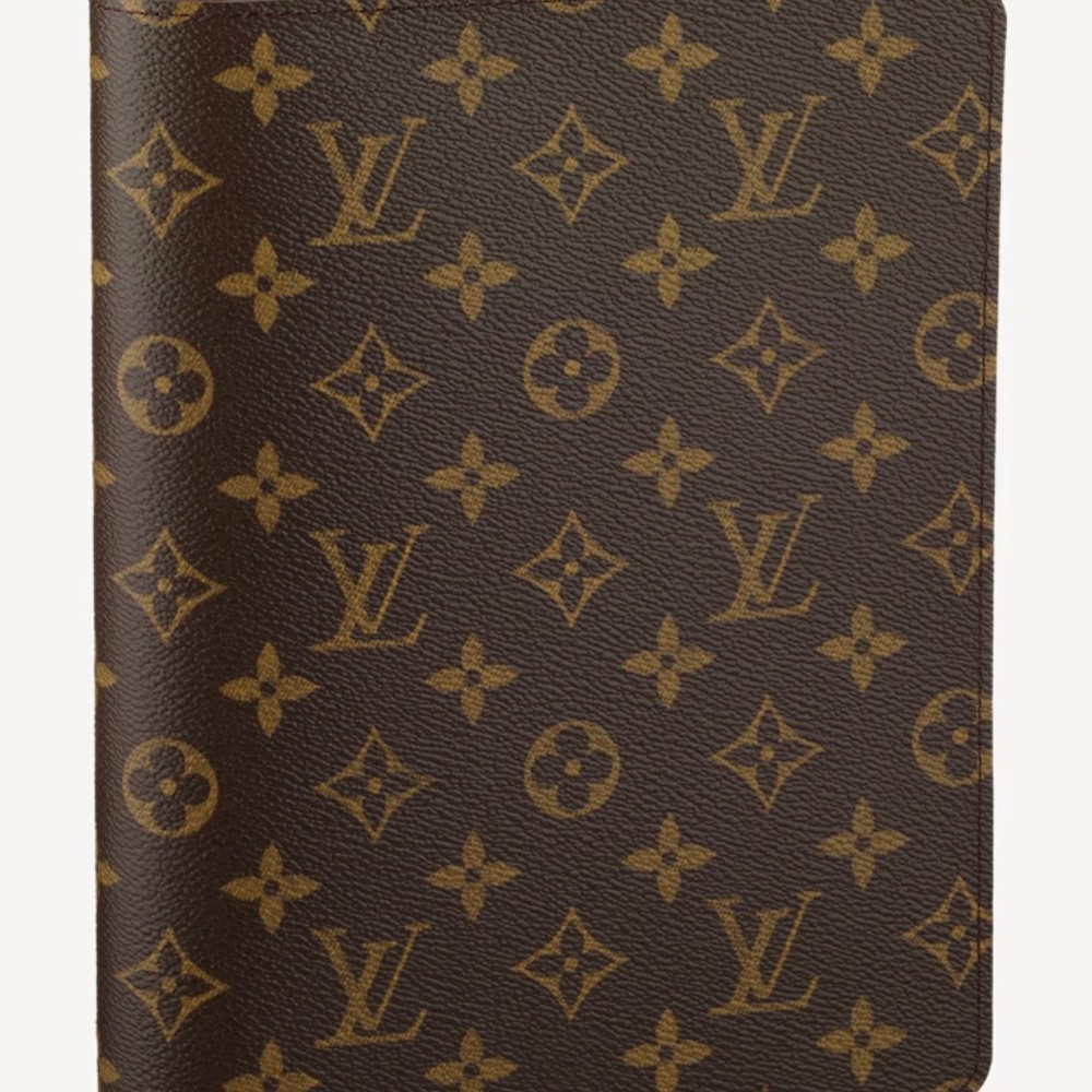 Authentic LOUIS VUITTON Desk Agenda Cover - Monogram Canvas - R20100